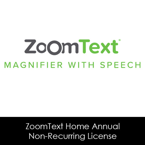 ZoomText Home Annual Non-recurring license