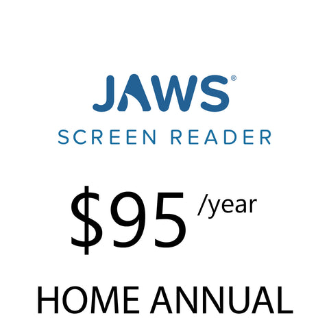 JAWS Home Annual $95 per year